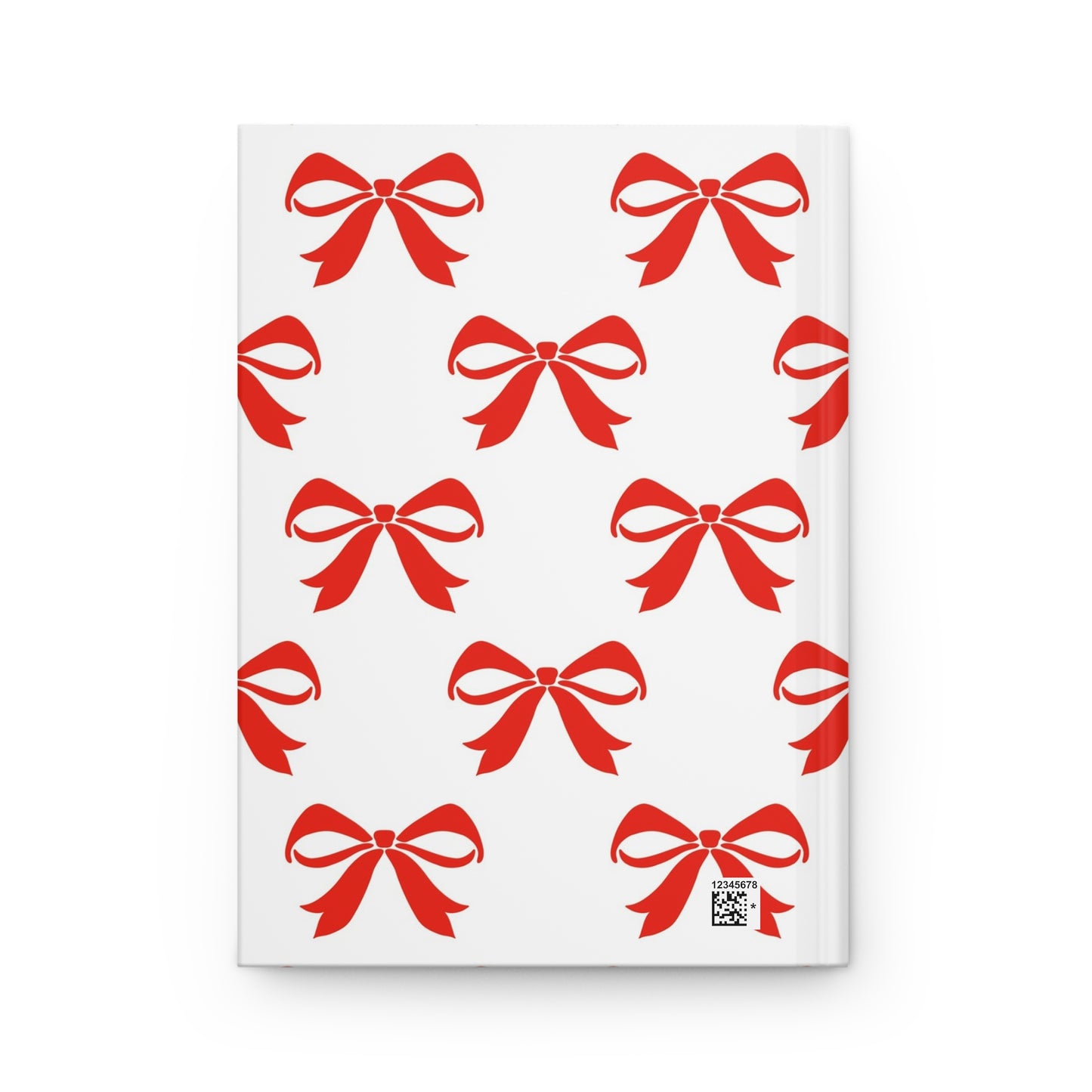 Hardcover Journal Matte Girlie Bow Red