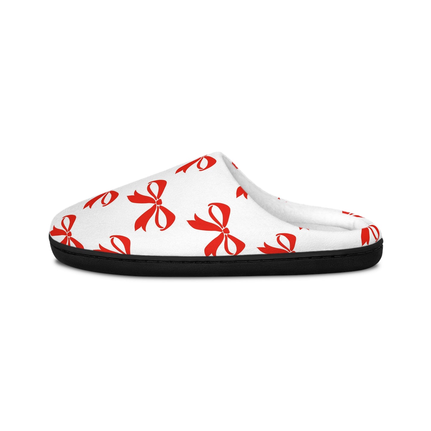 Women's Indoor Slippers Girlie Bow Red