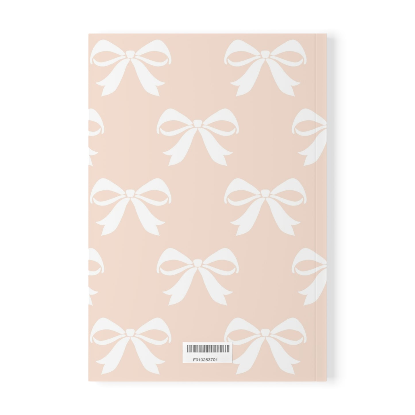 Softcover Notebook, A5 Girlie Bow Light Pink Solid