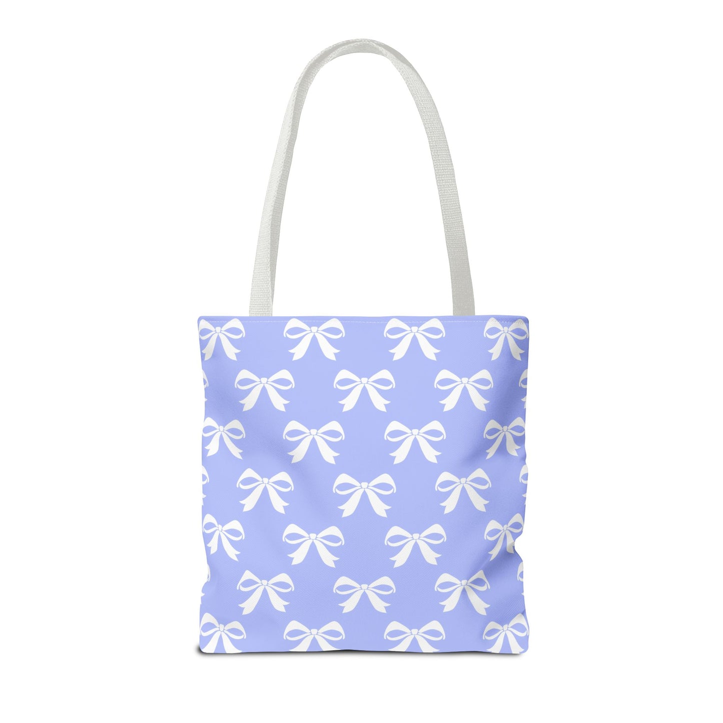 Tote Bag (AOP) Girlie Bow Blue Solid