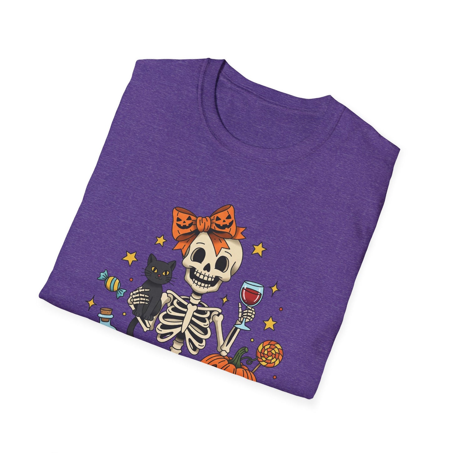 Coquette Bow Skeleton Unisex Softstyle T-Shirt