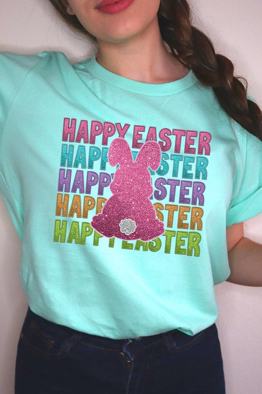 Happy Easter Bunny Christian Graphic T Shirts