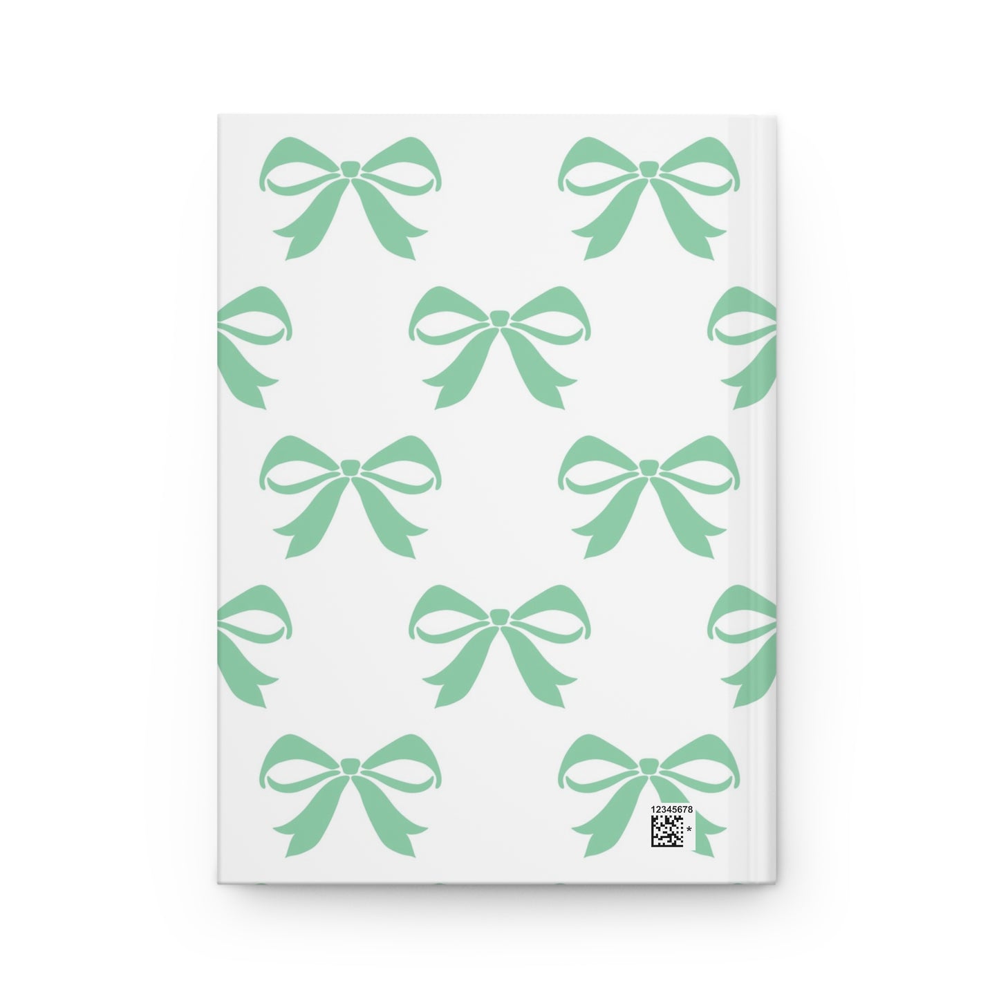 Hardcover Journal Matte Girlie Bow Green