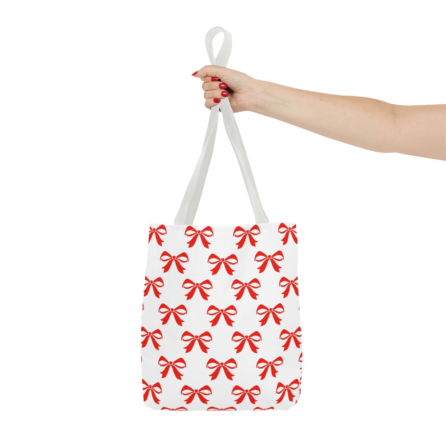 Tote Bag (AOP) Girlie Bow Red