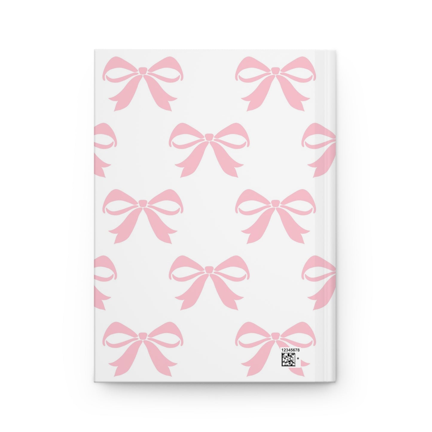 Hardcover Journal Matte Girlie Bow Pink