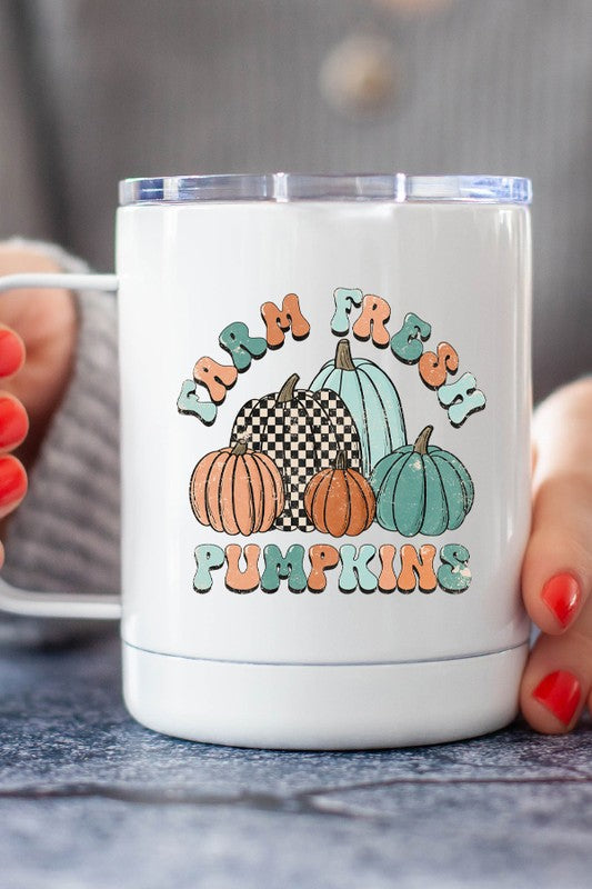 Orange Farm Fresh Pumpkins Coffee Travel Cup