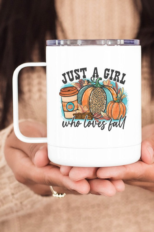 Just a Girl Who Loves Fall Coffee Travel Cup