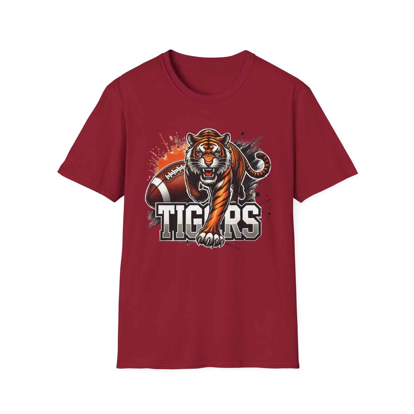 Tigers Football Unisex Softstyle T-Shirt