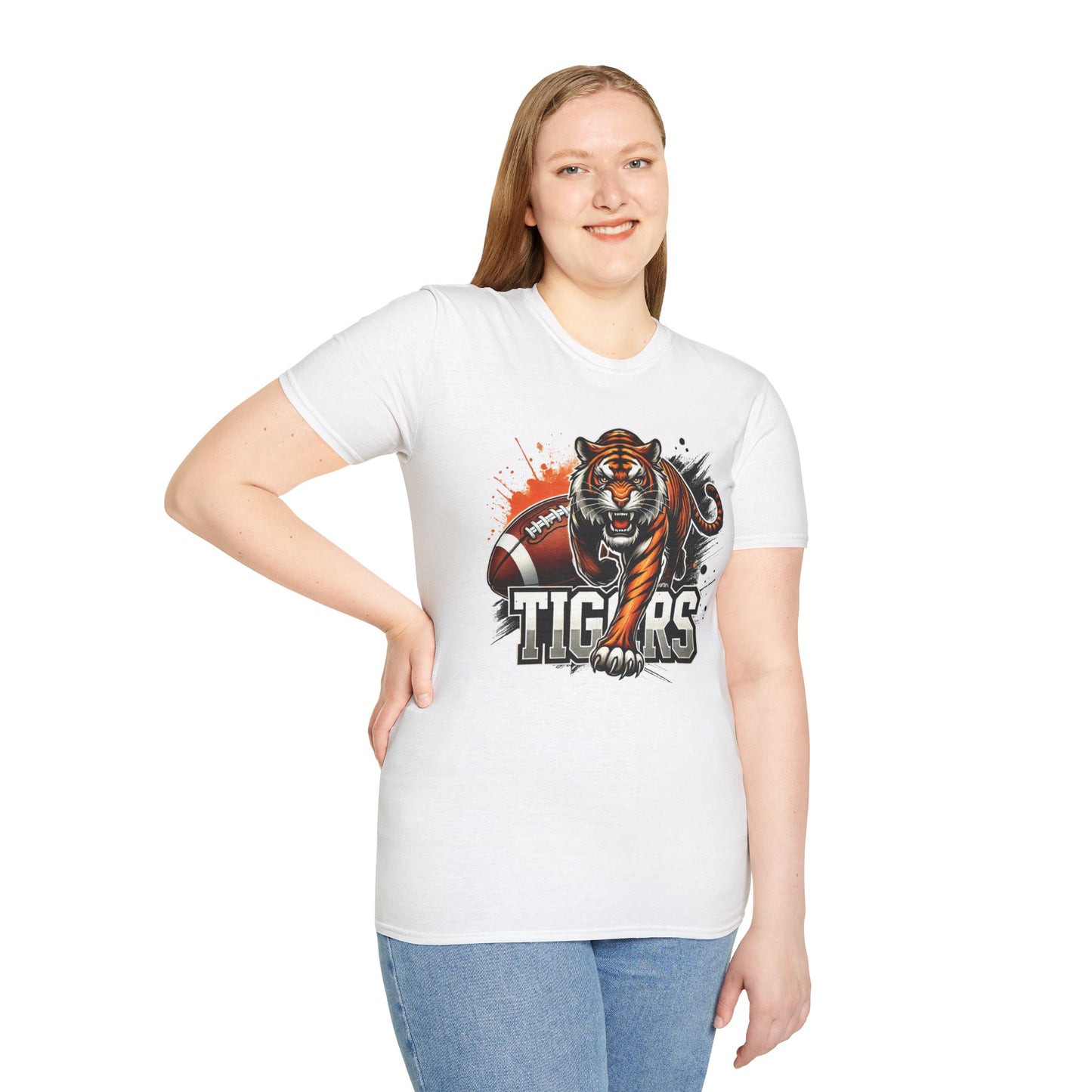 Tigers Football Unisex Softstyle T-Shirt