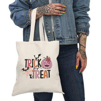 Trick or Treat Pink Pumpkin Tote Bag