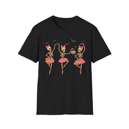Ballerina Skeleton Unisex Softstyle T-Shirt