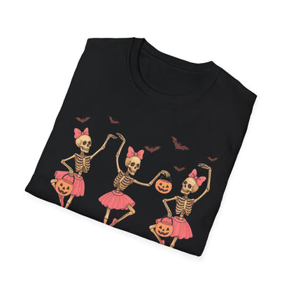 Ballerina Skeleton Unisex Softstyle T-Shirt