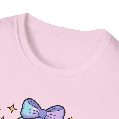 Iridescent Ghost with Coffee Unisex Softstyle T-Shirt