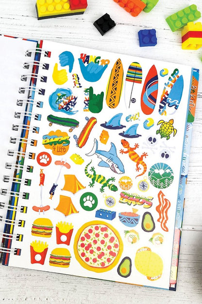 Gratitude Journal with Stickers for Boys