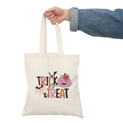Trick or Treat Pink Pumpkin Tote Bag