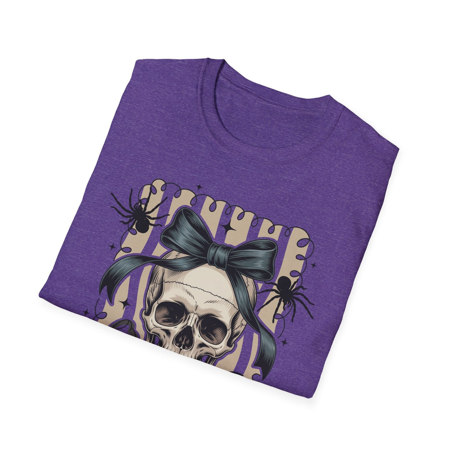 Skull Coquette Bow Unisex Softstyle T-Shirt