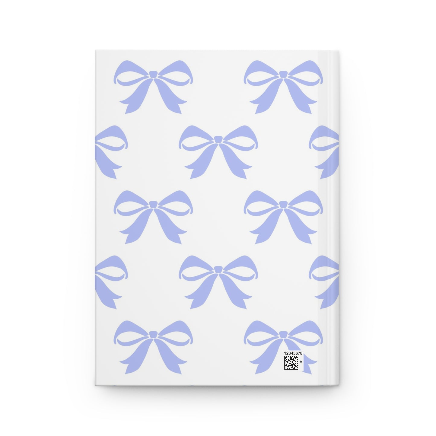 Hardcover Journal Matte Girlie Bow Blue