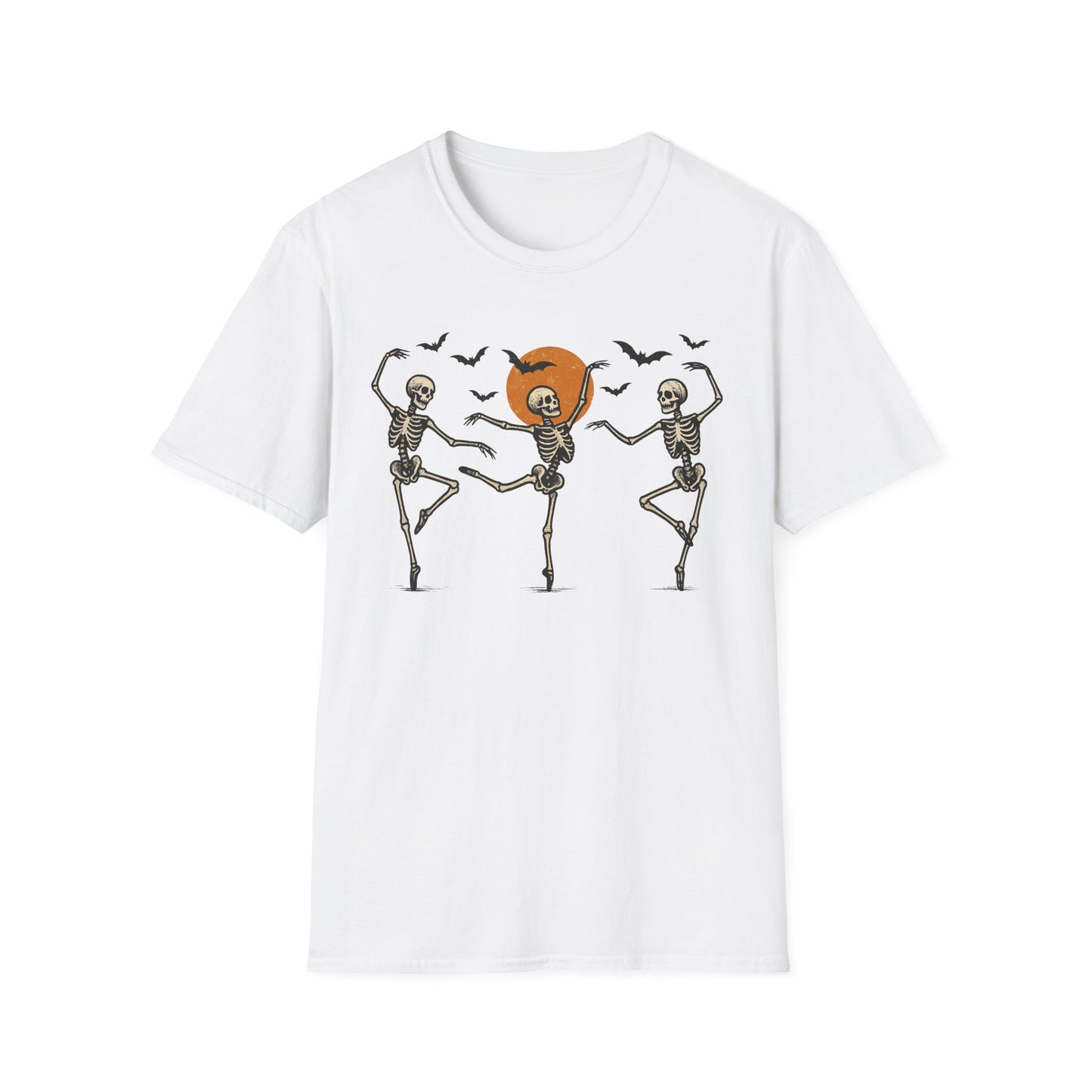 Dancing Skeletons Unisex Softstyle T-Shirt