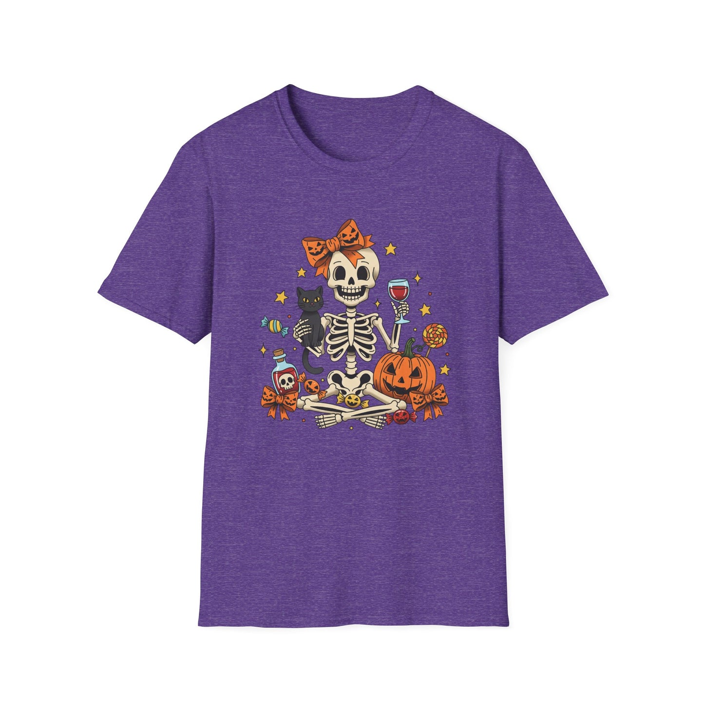 Coquette Bow Skeleton Unisex Softstyle T-Shirt
