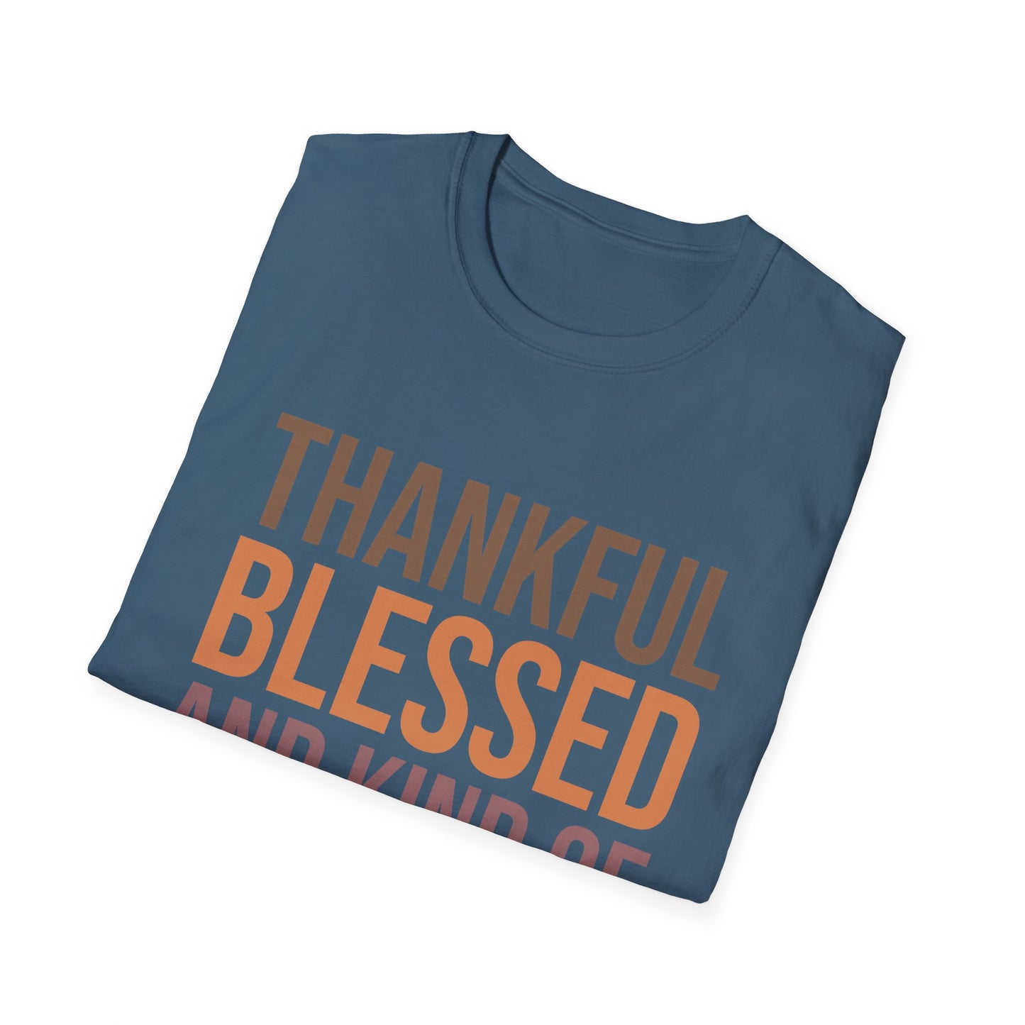 Thankful Blessed Mess Unisex Softstyle T-Shirt