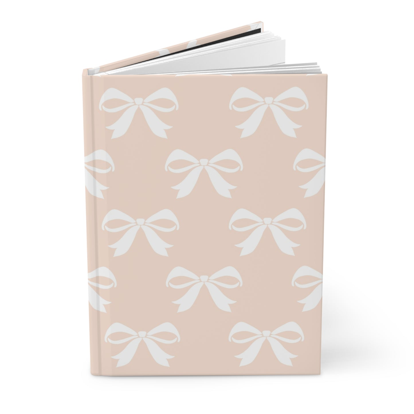 Hardcover Journal Matte Girlie Bow Light Pink Solid