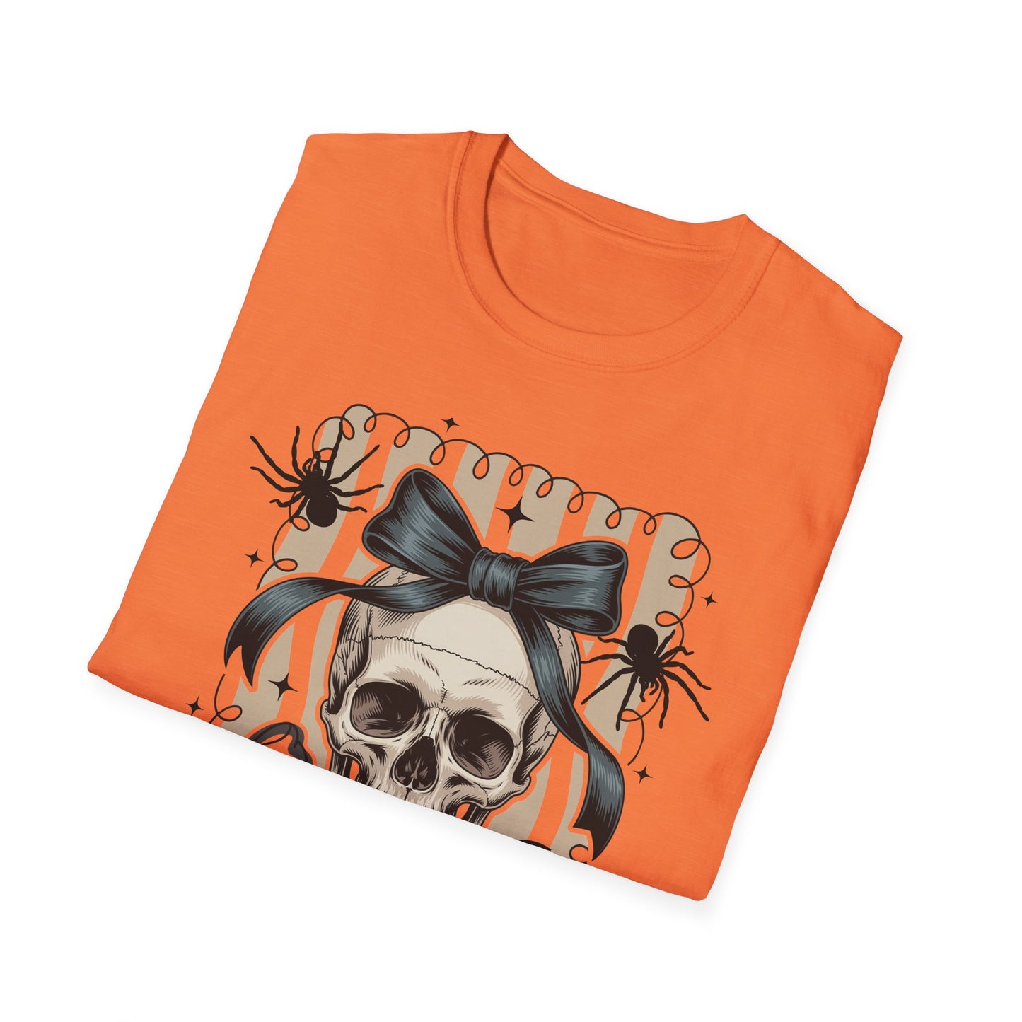 Skull Coquette Bow Unisex Softstyle T-Shirt