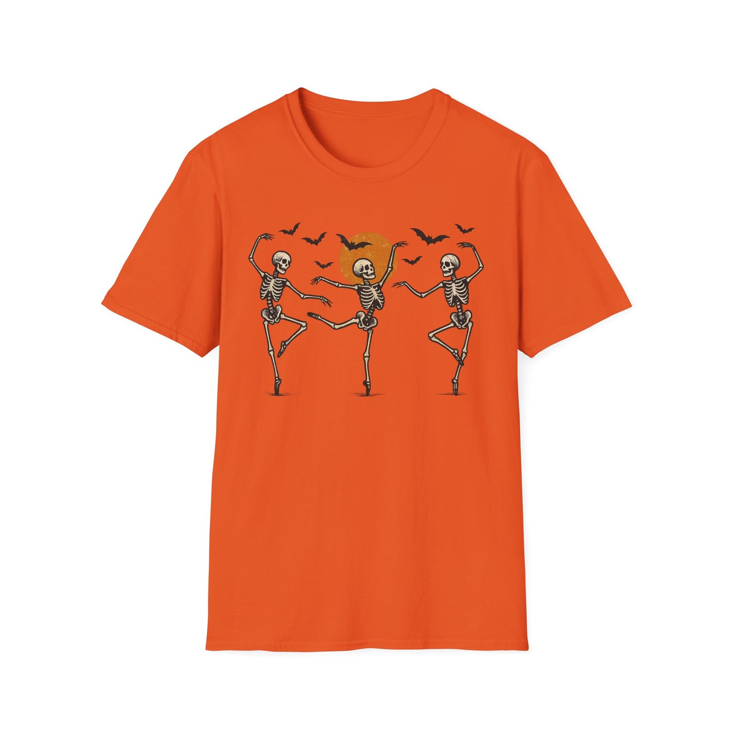 Dancing Skeletons Unisex Softstyle T-Shirt