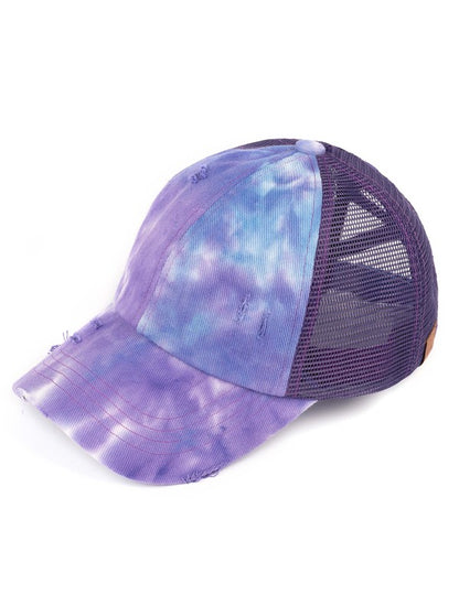 CC Tie Dye Mesh Pony Cap - Southern Chic Magnolias, LLC