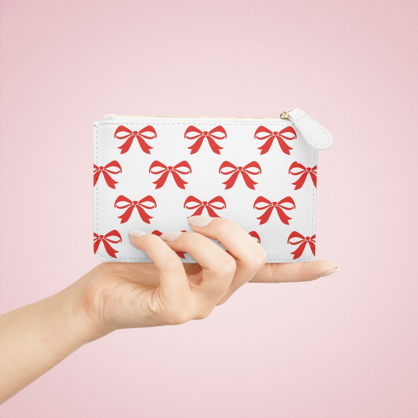Mini Clutch Bag Girlie Bow Red
