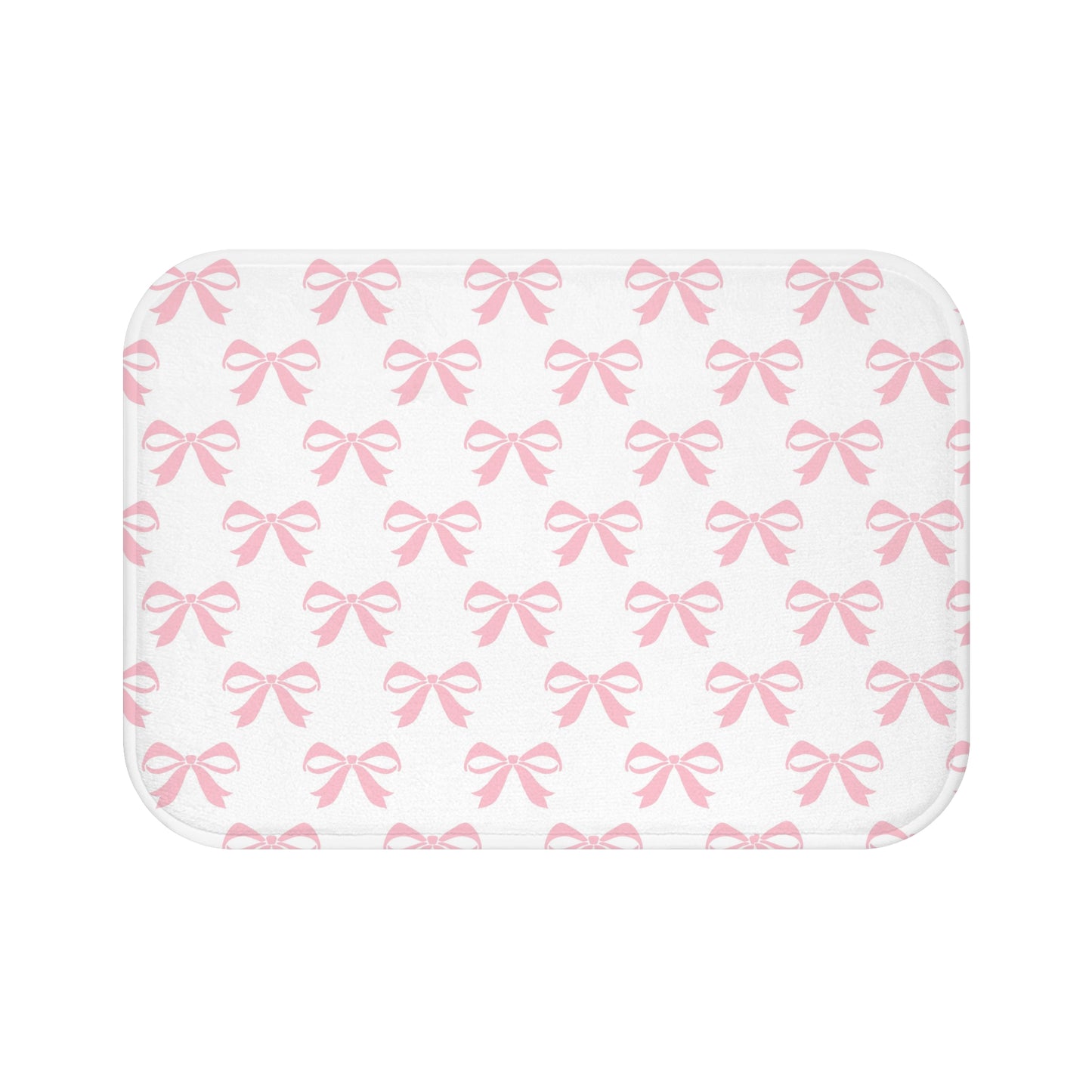 Bath Mat Girlie Bow Pink