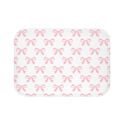 Bath Mat Girlie Bow Pink