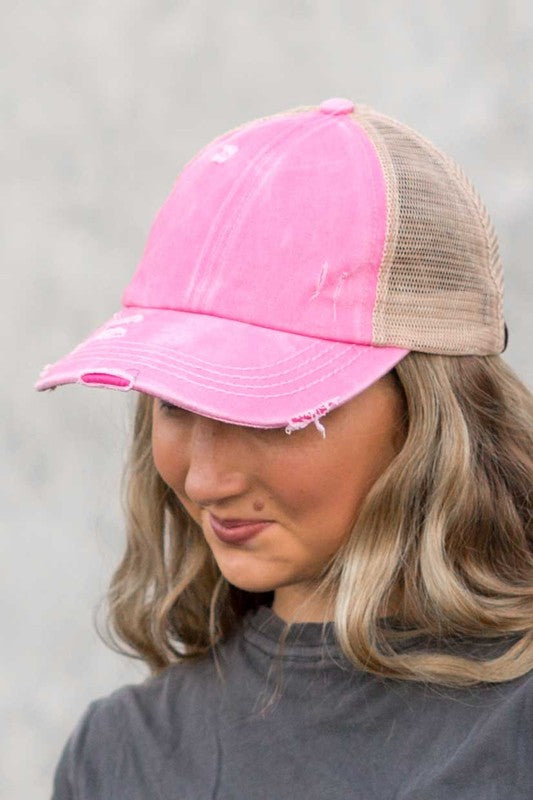 C.C Multi Level Crisscross Pony Cap - Southern Chic Magnolias, LLC