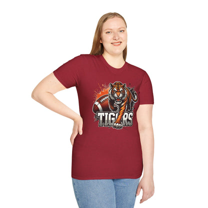 Tigers Football Unisex Softstyle T-Shirt