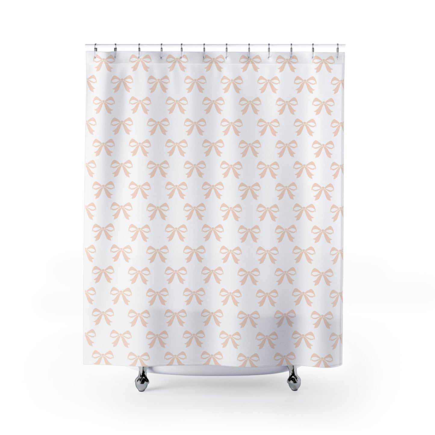 Shower Curtains Girlie Bow Light Pink