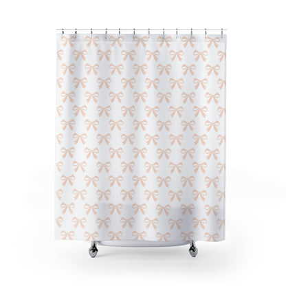 Shower Curtains Girlie Bow Light Pink