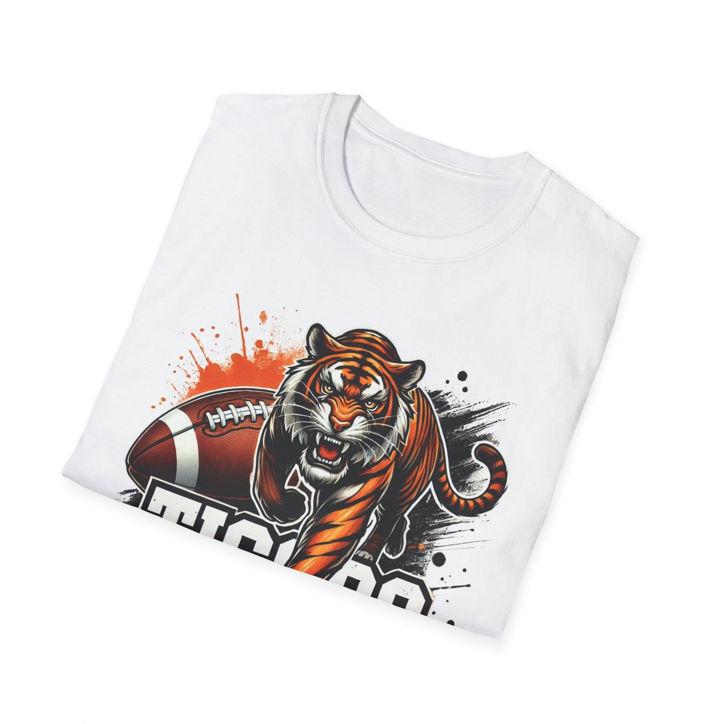Tigers Football Unisex Softstyle T-Shirt