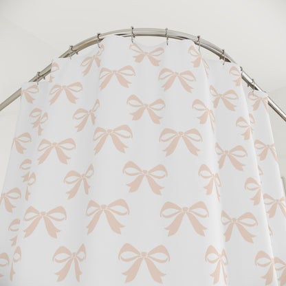 Shower Curtains Girlie Bow Light Pink