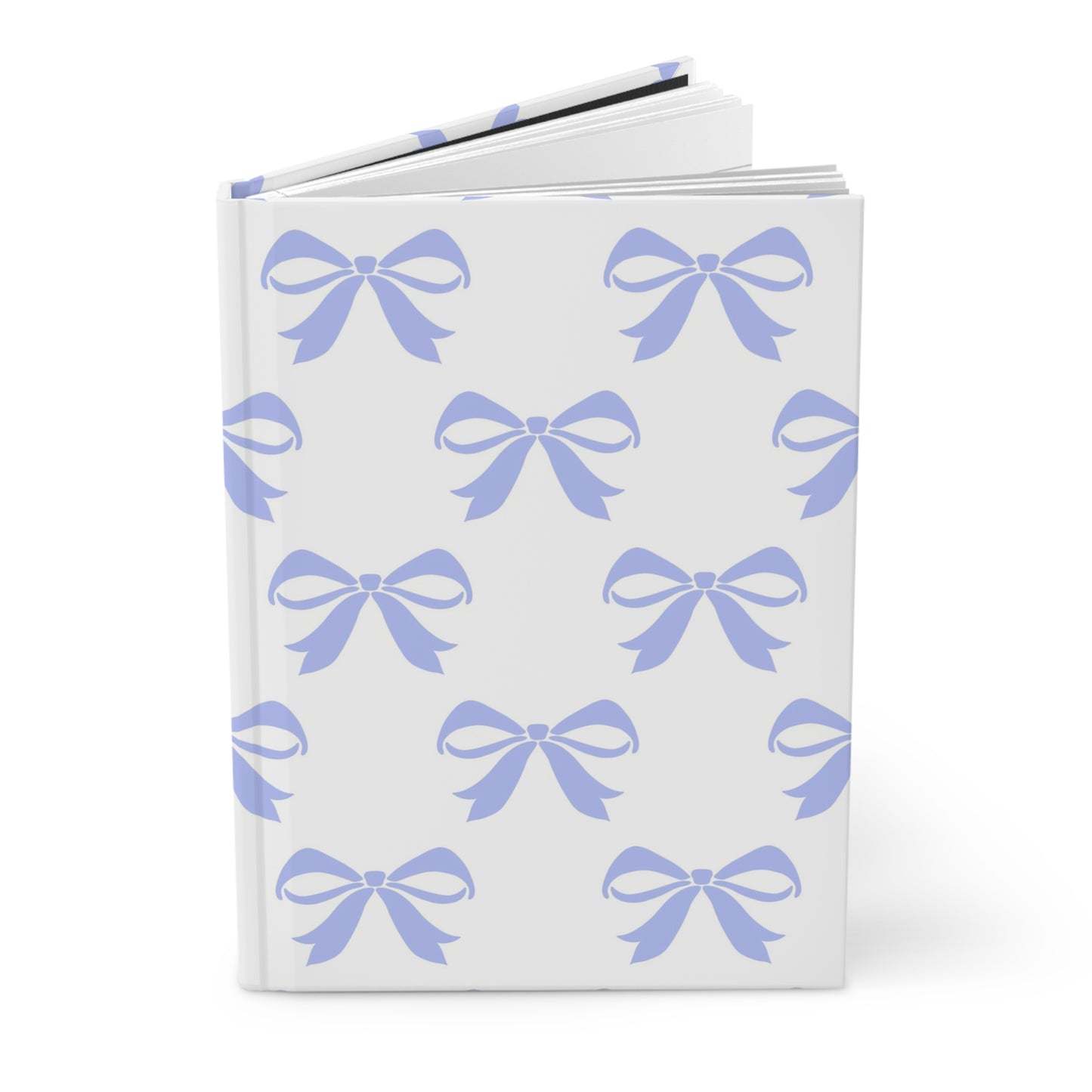 Hardcover Journal Matte Girlie Bow Blue