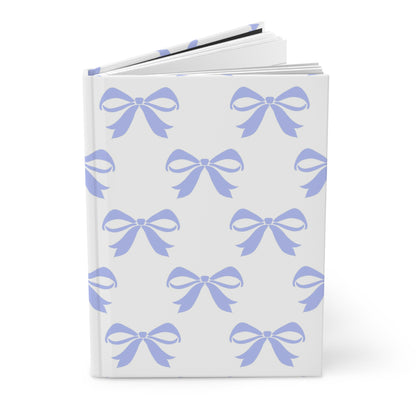 Hardcover Journal Matte Girlie Bow Blue