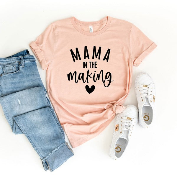 Mama In The Making Bold Short Sleeve Graphic Tee