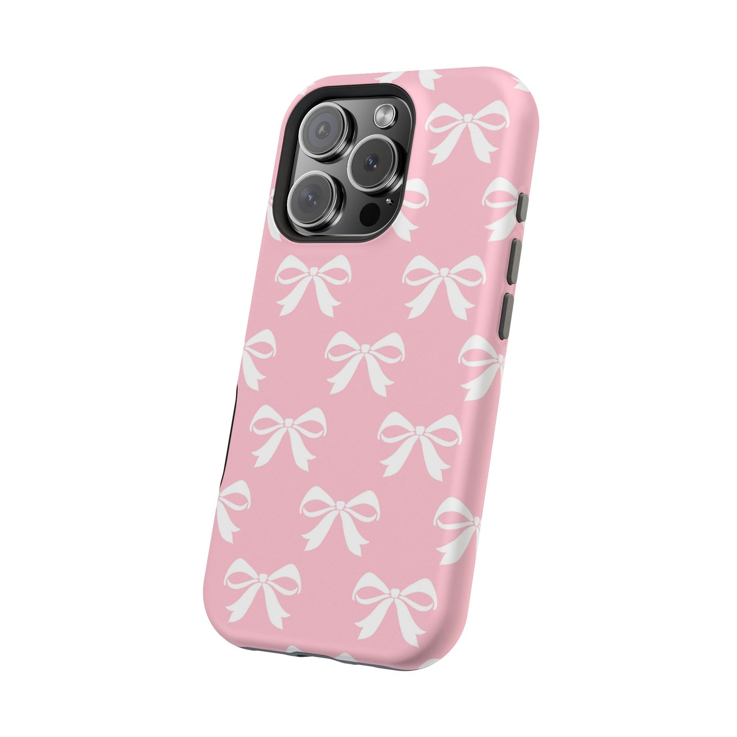 Magnetic Tough Cases Girlie Bow Pink Solid