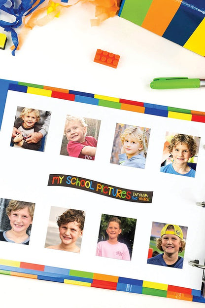 Class Keeper School Memory Book Primary Stripes