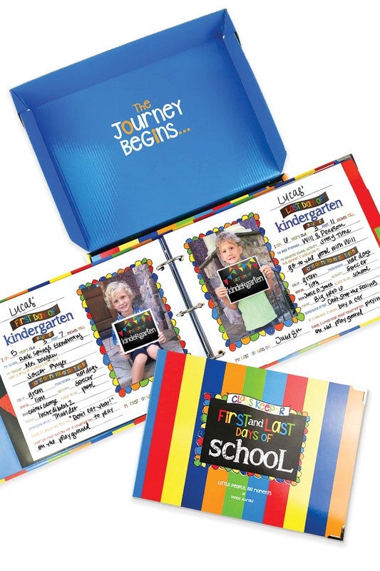 Class Keeper School Memory Book Primary Stripes