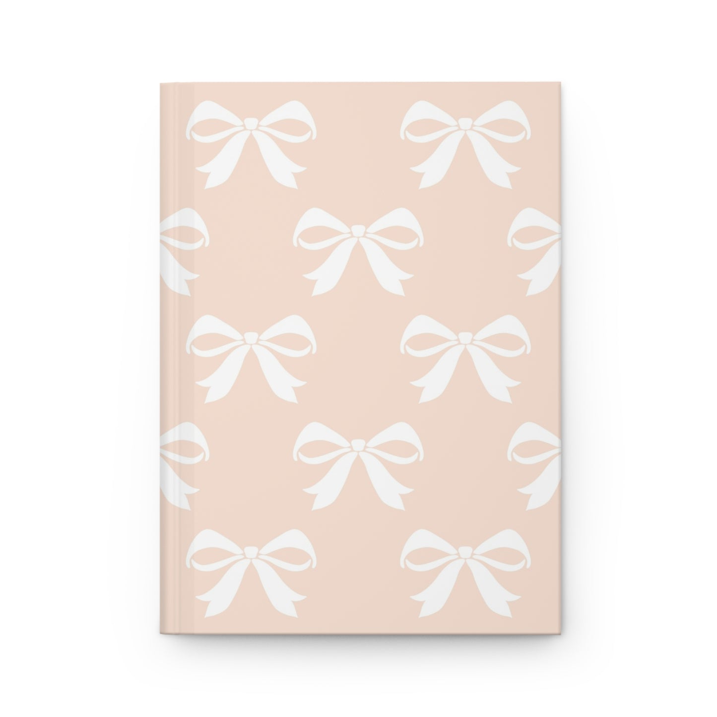 Hardcover Journal Matte Girlie Bow Light Pink Solid