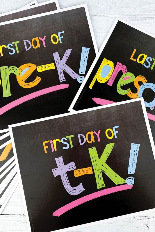 First & Last Days of School Photo Prop Signs