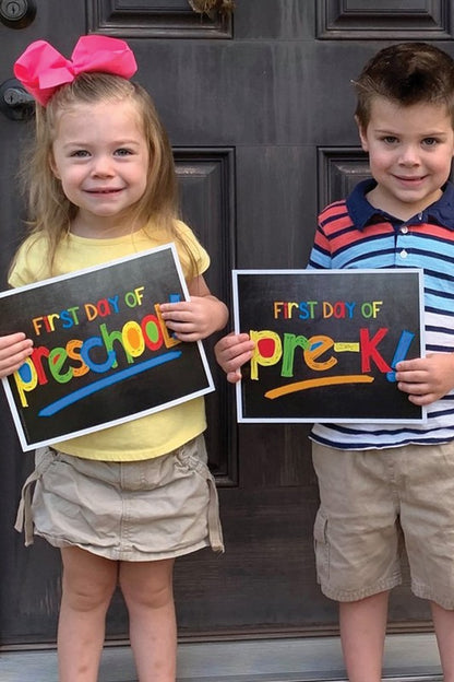 First & Last Days of School Photo Prop Signs