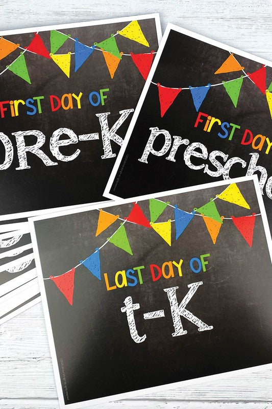 First & Last Days of School Photo Prop Signs