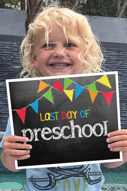 First & Last Days of School Photo Prop Signs