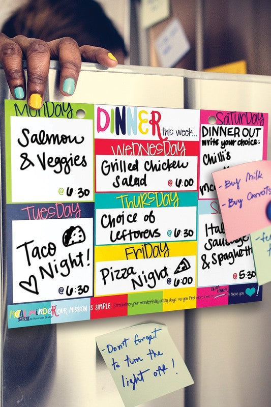 Meal Minder Menu Planner 52-Week wDry Erase Backer