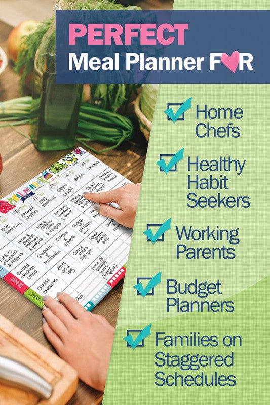 Meal Minder Menu Planner 52-Week wDry Erase Backer